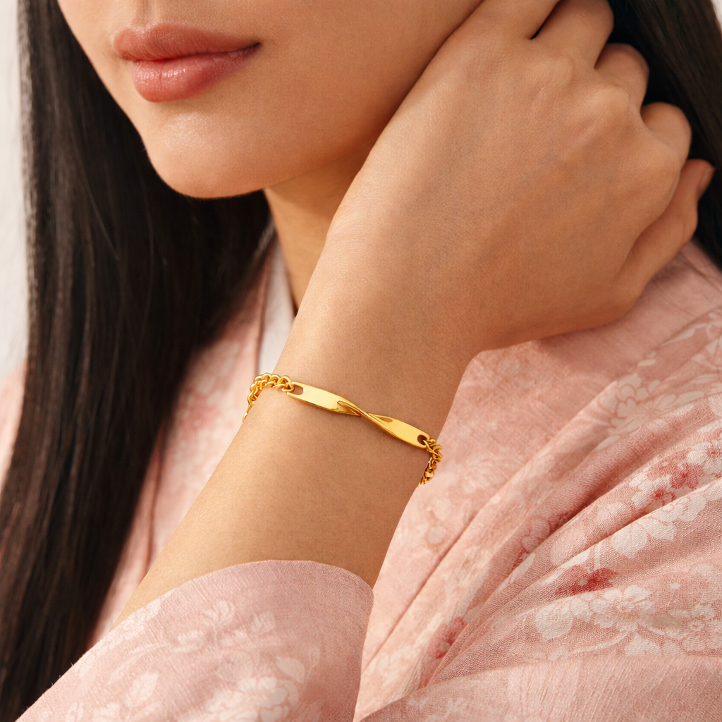 Pulsera Eien dorada mujer